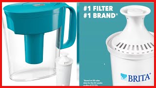 Brita Small 6 Cup Water Filter Pitcher with 1 Standard Filter, Made Without BPA, Metro, Turquoise