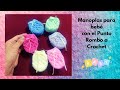 MANOPLAS n°4 crochet bebé (recién nacido) Punto Rombo - Tutorial paso a paso - Moda a Crochet