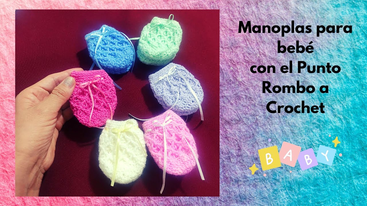 Patrón gratis manoplas bebé crochet - Manoplas Bebé - Tejiendo Marisol