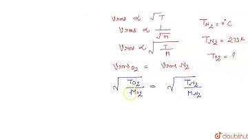 If the temperature at which the r.m.s. velocity of oxygen molecules equals to that of nitrogen
