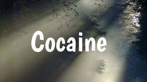 Cocaine. (Lecture # 38)