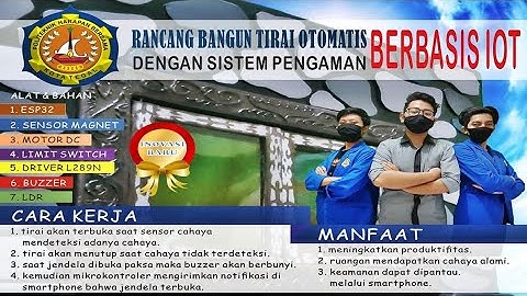 Tirai Otomatis Dengan Sistem Pengaman Berbasis IoT | Tugas Akhir | D3 Teknik Komputer