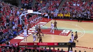 Brevin Pritzl Sinks 3 Before Halftime vs. Minnesota