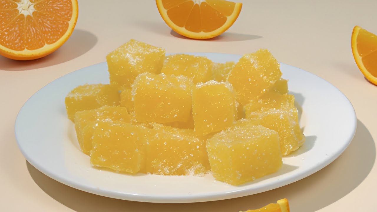 Only 2 Ingredients! Homemade Orange Gummies That Melt in Your Mouth 🍊