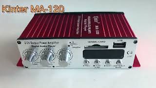 Kinter Ma-120 Dc12V Usb Sd Input Bluetooth Mini Car Home Power Audio Amplifier With Fm Function