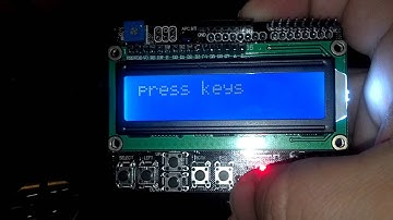 Simple arduino sketch demo using LCD shield and butttons