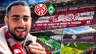 2 PENALTIES 😱 FÜLLE IS ON FIRE 💚 WAITING FOR THAT HOME WIN…CHOREOS 😍 Mainz 05 vs. Bremen Stadium ...