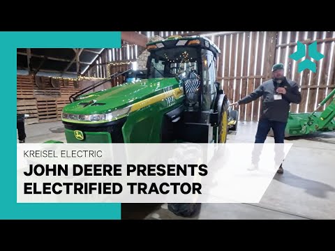 John Deere tractor with KREISEL batteries - Fresno Presentation 02 2025 - video from Kreisel Electric