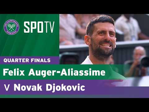 Felix Auger-Aliassime vs Novak Djokovic | Quarter-Final Highlights | Wimbledon 2026