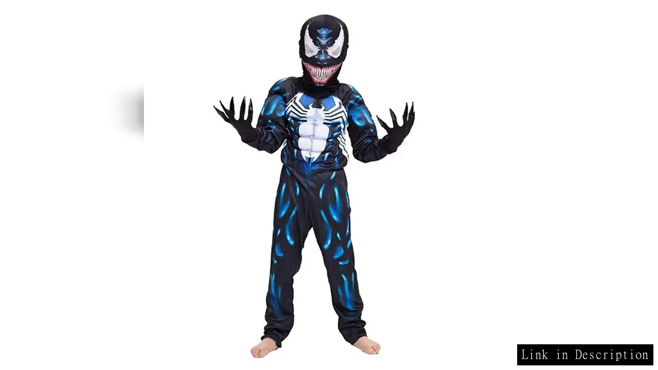 Kids Superhero Black Spider Costume Ghost Costume Onesie 3D Spandex Unisex Jumpsuit Bodysuit for Kid