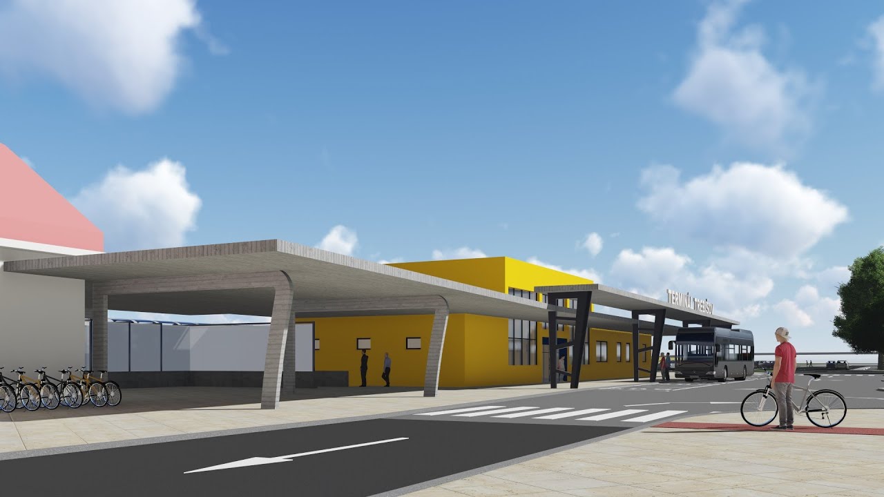 V Trebišove začali s výstavbou Terminálu integrovanej osobnej prepravy - TIOP (2021)
