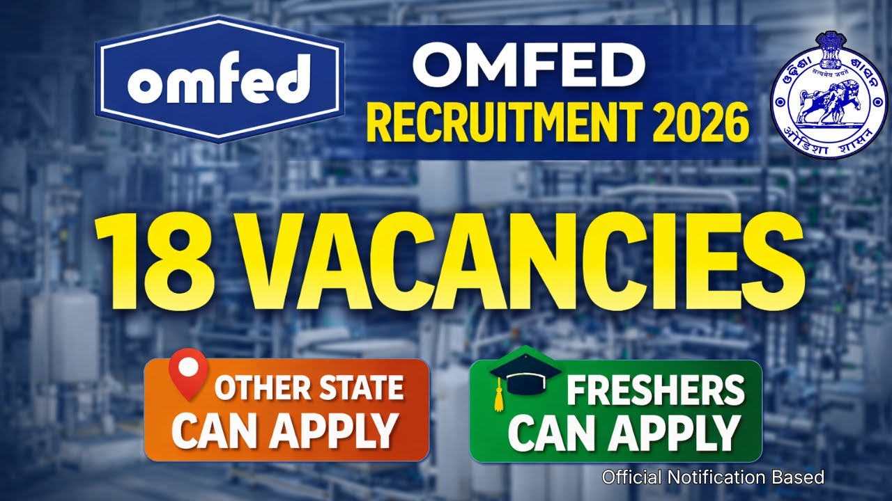 OMFED Recruitment 2026 Explained | Food Technology | Dairy | Quality | Lab Jobs