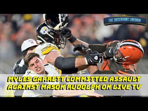Myles Garrett ATTACKS Mason Rudolph with helmet! NFL MUST ACT NOW!!!