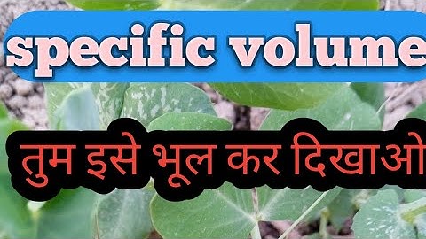 Specific volume #sscje #rrbje #fluidmechaics @Satyendraambedkarwadi 