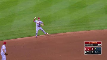STL@PIT: Diaz makes a great backhanded play
