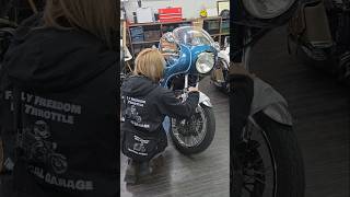 乗る前よりも美しく #旧車バイク #gs400 #automobile #バイク女子 #女性ライダー