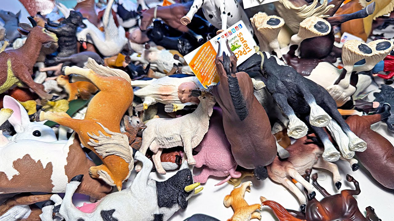 Animal Toys - Horse, Cow, Dog, Cat, Pig, Donkey, Duck, Swan, Goose, Piglet, Chicken, Chick, Goat