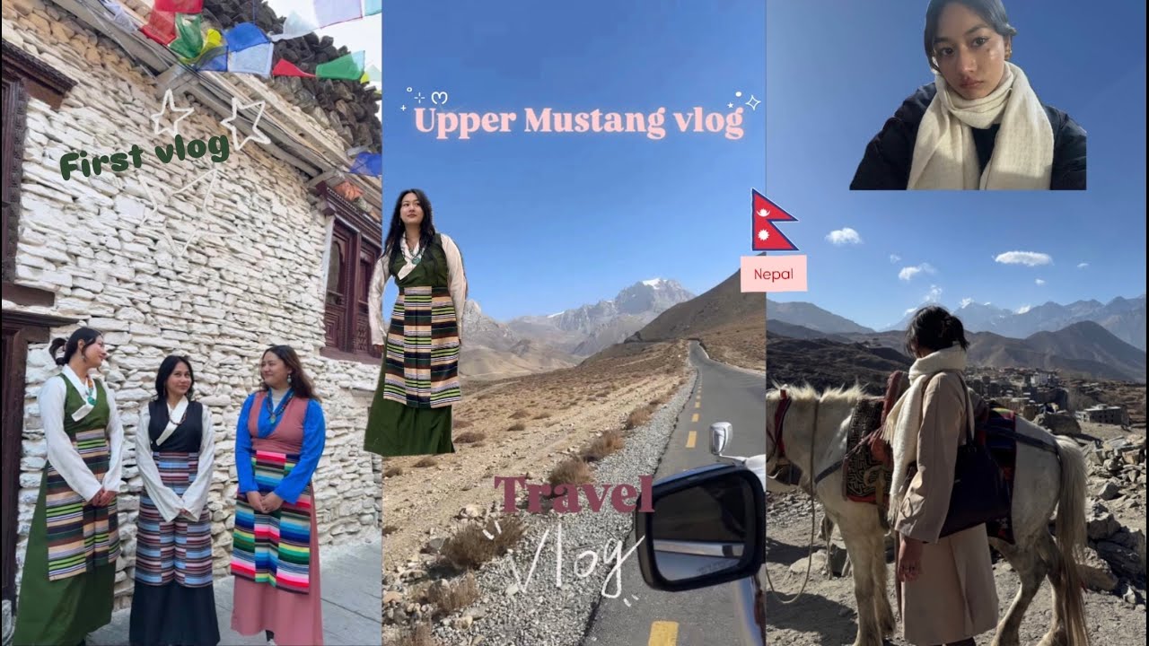 ⋆˚⟡˖Travel vlog:Pokhara,Mustang,aesthetic cafe,✦W/ friends+first vlog||★