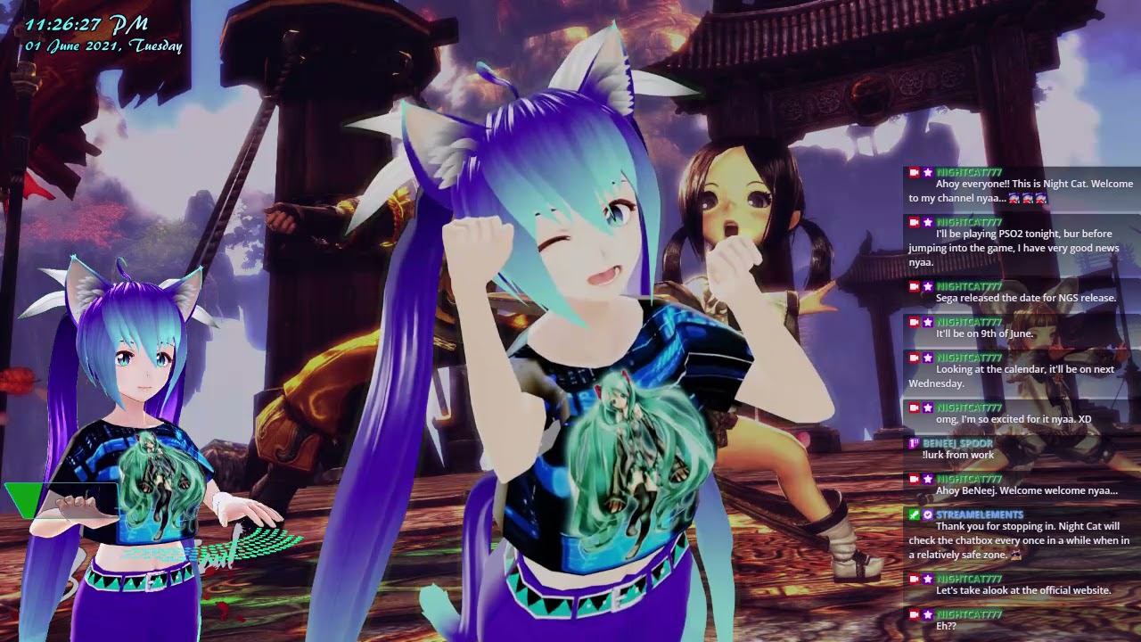 1 Jun 2021 - PSO2 [Steam / Ship 03] - NGS release on 9th June nya!!