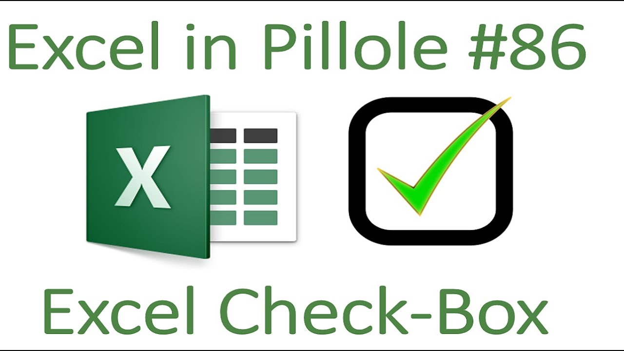 EP86 Check Box di Excel per accendere e spegnere con VERO o FALSO