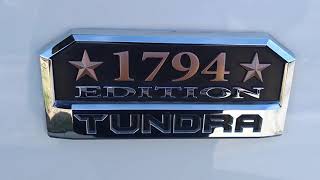 2018 Toyota Tundra 1794 Edition Overview