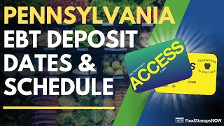 Pennsylvania Food Stamps Deposit Dates & Payment Schedule