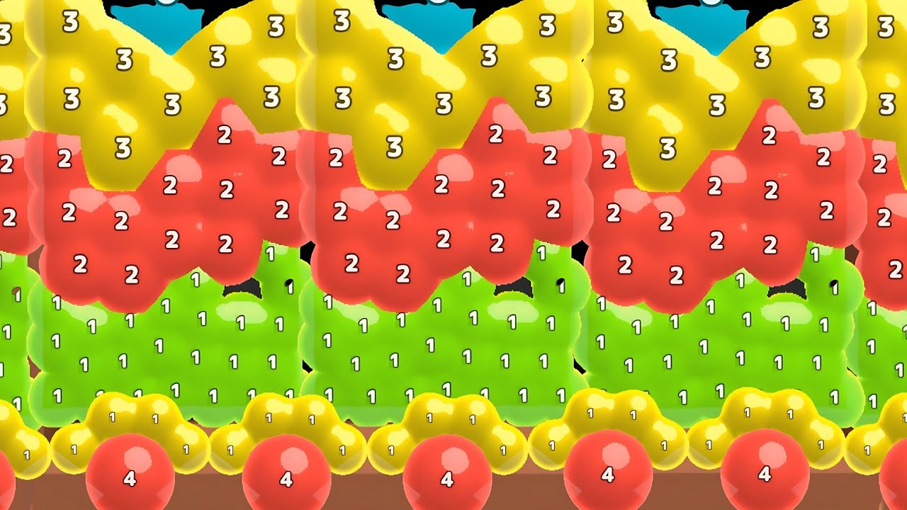 Melty Bubble (blob merge 3d) 🆚 huggy story - huggy wuggy story 🧩 - save me 2048 gameplay part #57