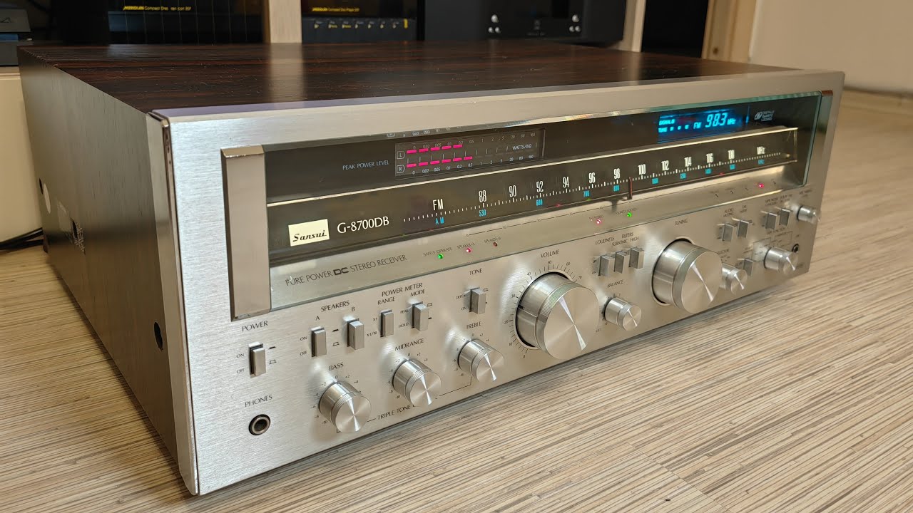 Sansui G-8700DB Pure Power DC Stereo Receiver Apžvalga - YouTube