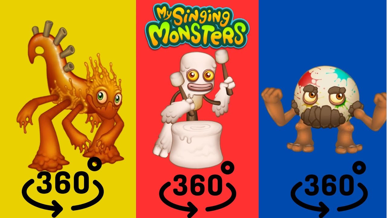 Candy Island Monsters Singing / 360 (My Singing Monsters) YouTube