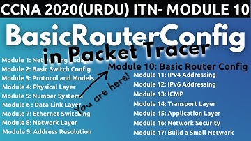 Basic Router Configurations | ITN - Module 10 | FREE CCNA 200-301 (Urdu/Hindi)