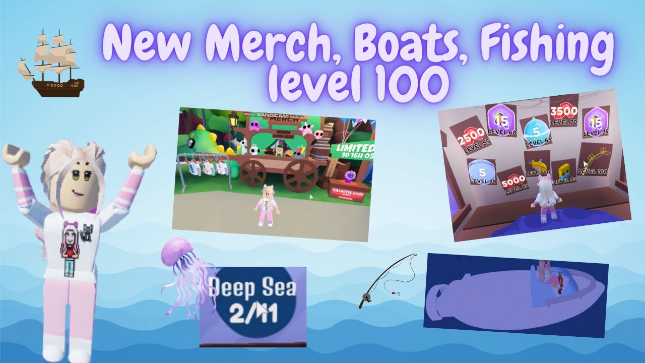 Exploring the *Part 3* of the Arcadia Isle Update(Boats,DeepSea fishing and Merch)| AshPlaysRobloxYT