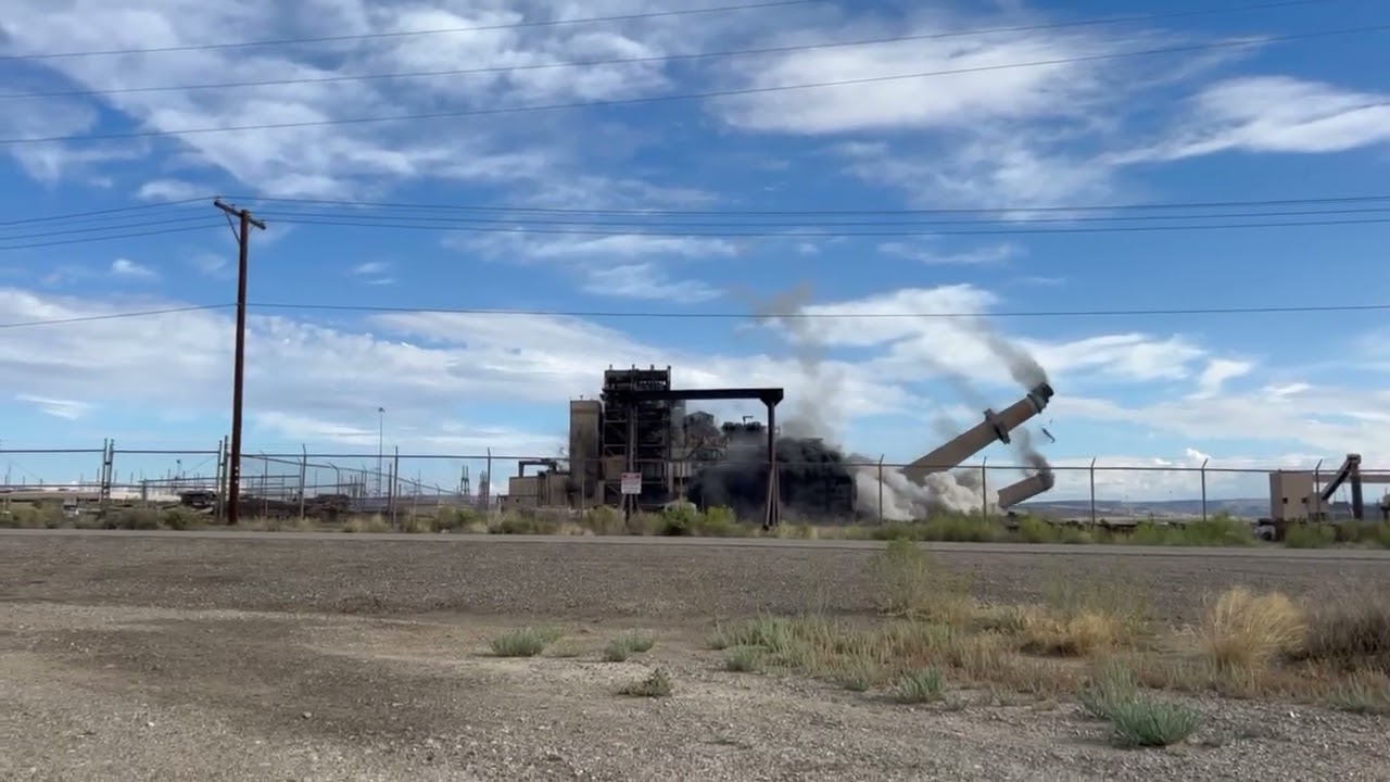 Video: Four smoke stacks fall at San Juan Generating Station