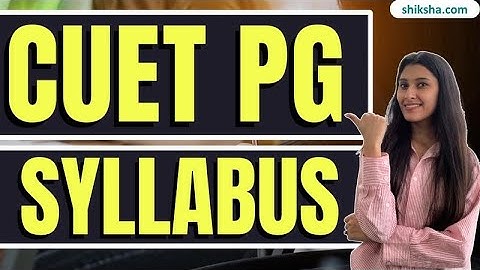 CUET PG Syllabus 2026 | Section wise Subject & Best Books #cuetpgsyllabus