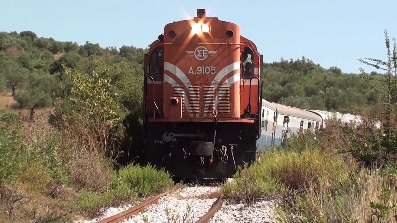 ALCo DL537 on Excursion Trains in Peloponnese. (2012-2013) - YouTube