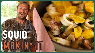 Cookin’ SQUID & Tomatoes in a Pizza Oven | Makin' It! Ep. 9 | Brad Leone