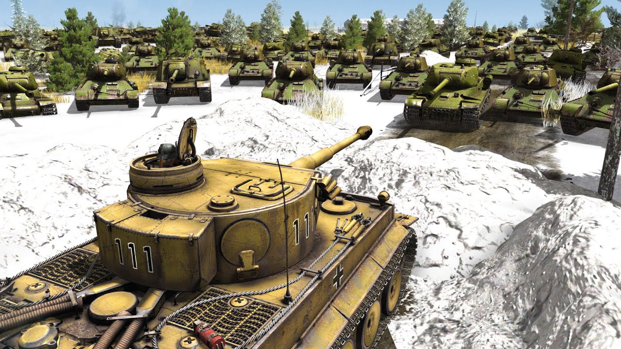 Can 1 TIGER TANK Destroy 1,000 SOVIET TANKS!? Call to Arms Gates of