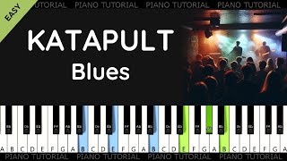 Katapult - Blues (piano tutorial | klavír | akordy | noty | české písničky)