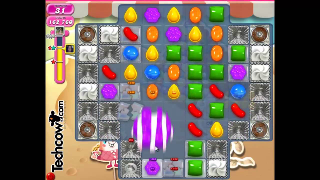 Candy Crush Saga Level 167 - YouTube