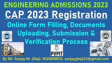 Engineering Registration Admissions 2023 || CAP 2023 Online Registration Process Demo || MH CET 2023