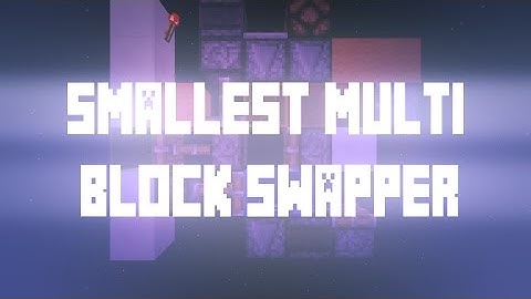 Smallest Wall Multi Block Swapper (42 Blocks!) w/ Bardds | MC 1.11+