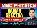 Atomic &amp; Molecular physics | Msc physics | Raman Spectra | msc physics lectures | ninjaprep