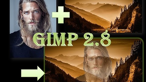 GIMP 2.8 - How to blend two pictures?