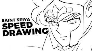 Saint Seiya: Speed Drawing - Aquarius Camus