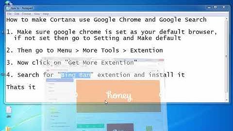 242 How to make Cortana use Google Chrome and Google Search1