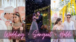 Experience the Magic: Haldi, Sangeet, and Wedding Highlights | Aanchal & Saksham