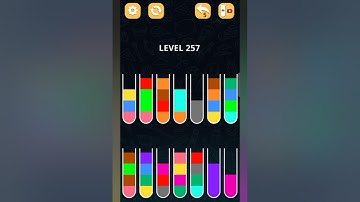 Color sort puzzle Level 257