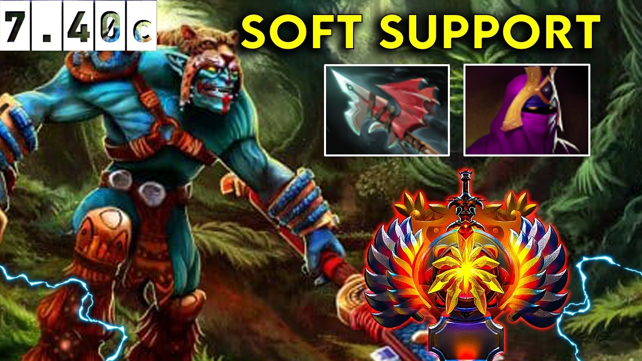 Huskar 🔥 Immortal Soft Support - Dota 2 Patch 7.40c Pro Pub Full Gameplay