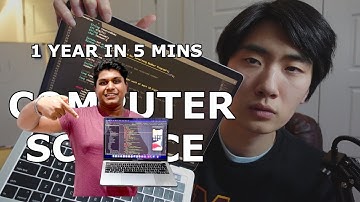 Computer Scientist reacts to 1 Year of Coding in 5 Minutes (Computer Science First Year)