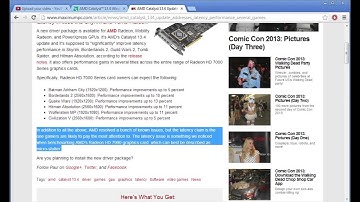 ATI Catalyst 13.4 driver improves Skyrim & game performance - July 2013 (Micro stutter)