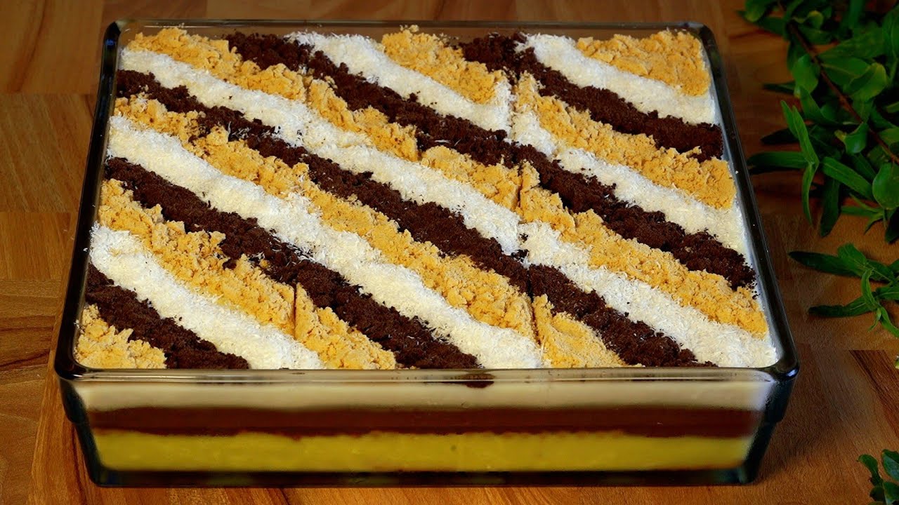 حلى بارد بدون فرن بدون بيض💯 سهل وسريع والطعم خيال😋